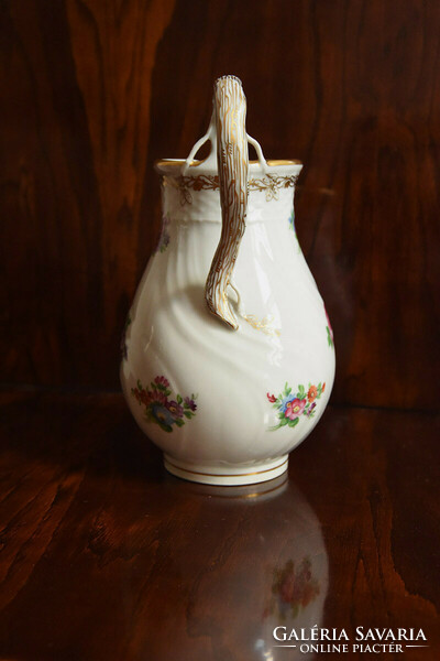 Antique Herend Viennese rose jar, xx.No. The beginning