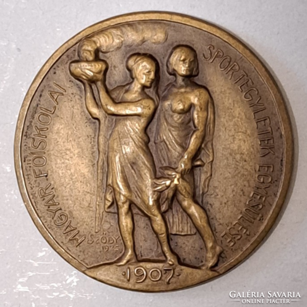 1907. Association of Hungarian College Sports Associations 1940 championship medal downhill 1940 sports medal (41)