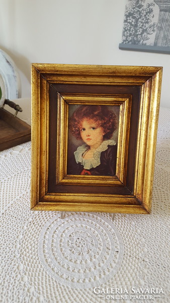 Children's portrait in a beautiful frame, 2 pcs.