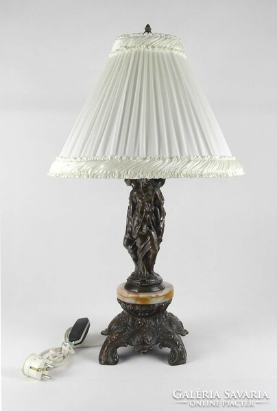 1M192 antique three graces female figure bronze table lamp 68.5 Cm