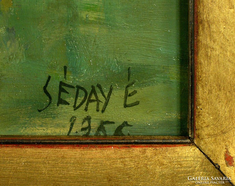 Séday Éva : "Vízparti táj 1966"