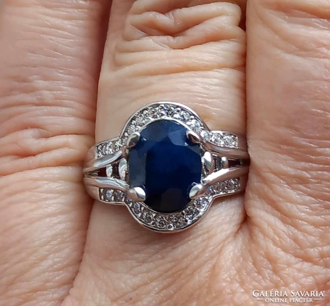 56 Os valodi blue sapphire 925 silver ring