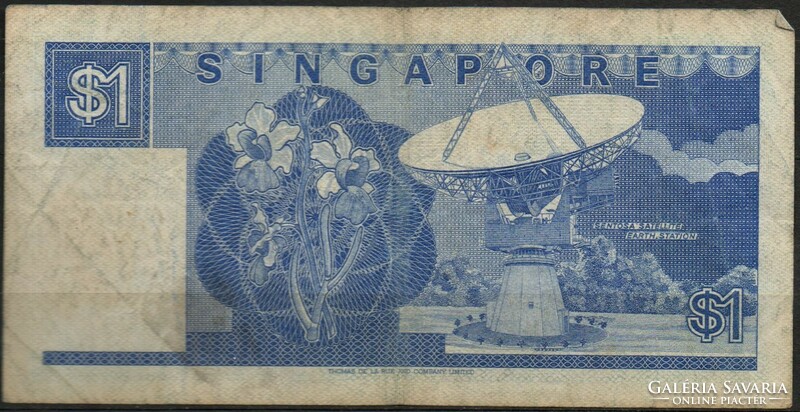 D - 200 -  Külföldi bankjegyek: Szingapur 1987   1 dollár