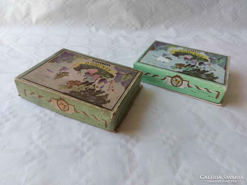 Old bonbon box circling luck 2 pcs