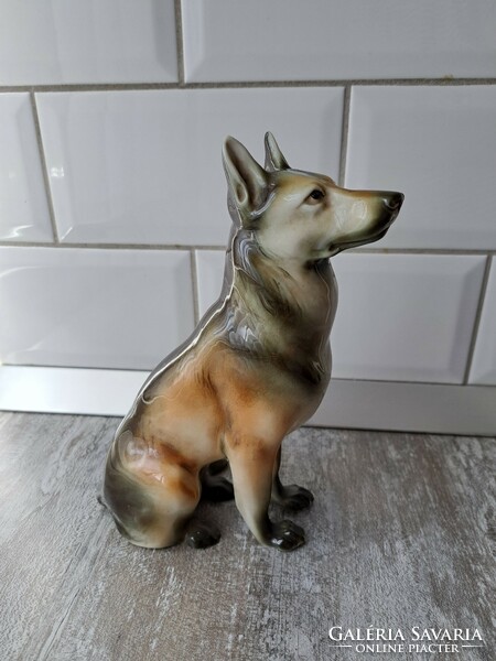 German Shepherd porcelain dog