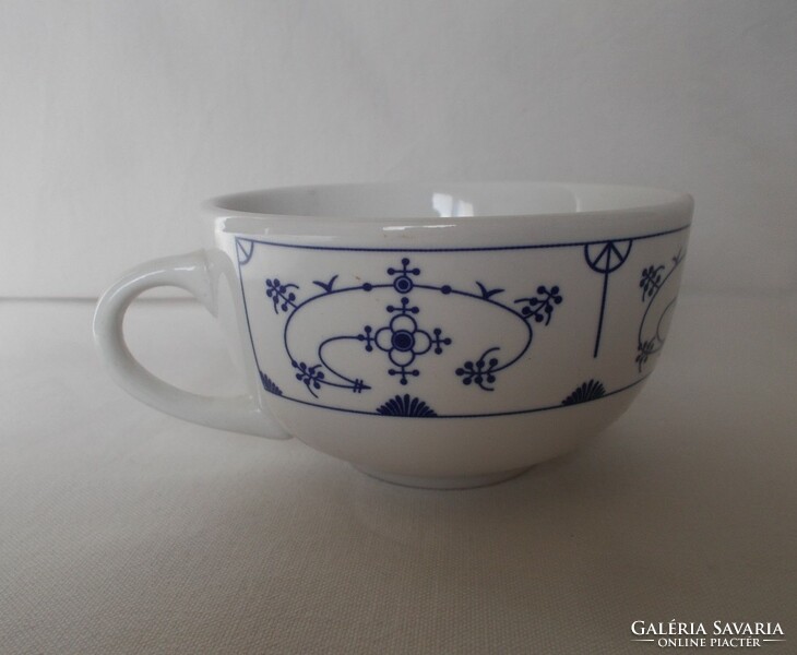 Meissen pattern tea cup, cappuccino glass 1pc