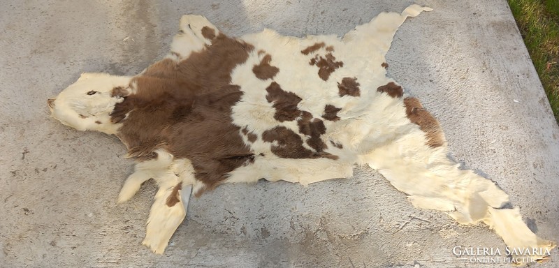 Rare calfskin rug negotiable art deco design