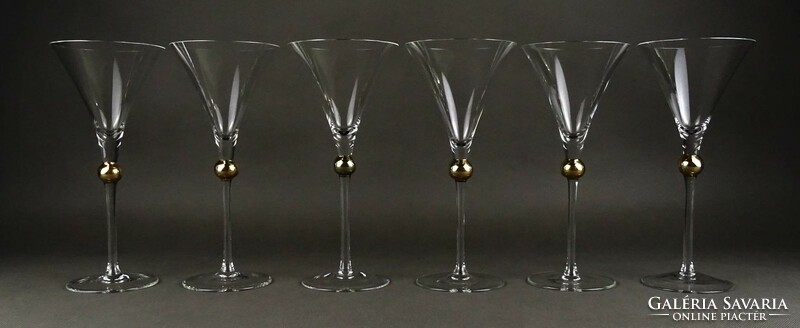 1Q802 elegant champagne glass set 6 pieces