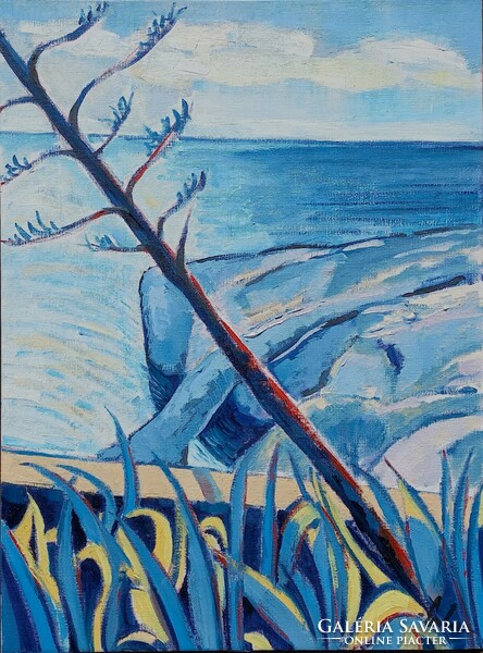 Mediterranean coast ii. - Oil painting