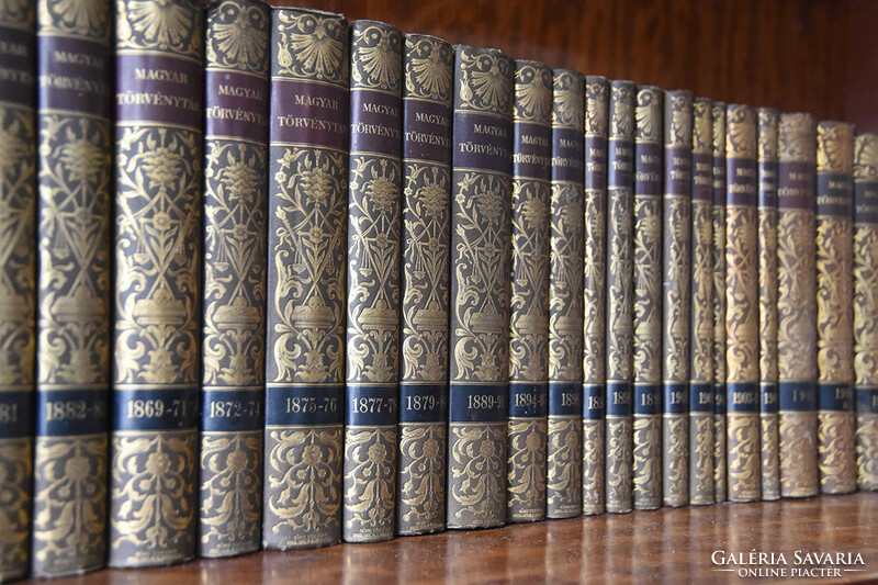 30 volumes - Hungarian law library - corpus juris hungarici 1000–1895 (–1917) millennium commemorative edition.