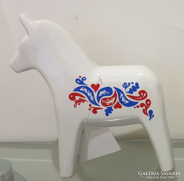 Huge porcelain dala horse 26 cm