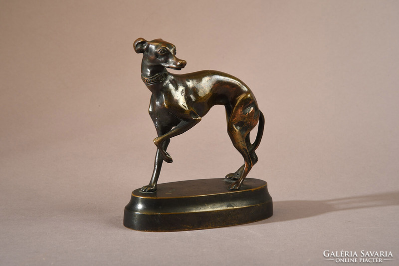 Art deco bronze greyhound statue, xx. No. Beginning