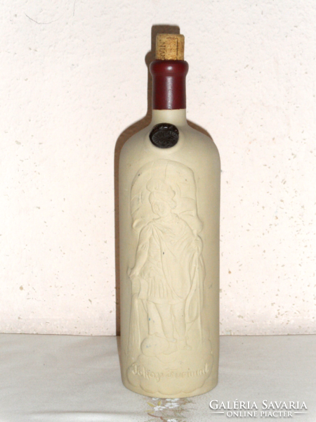 Ceramic wine bottle