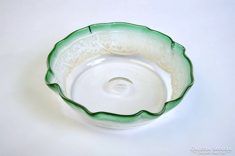 Bottacin venezia murano Venetian lace glass serving bowl, xx. No. Beginning