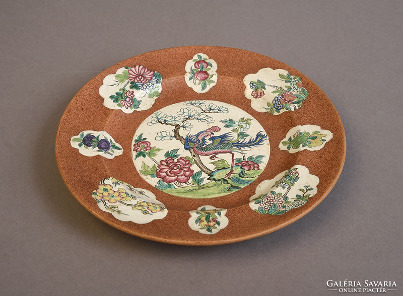 Brown peony pattern plate, xx. S.