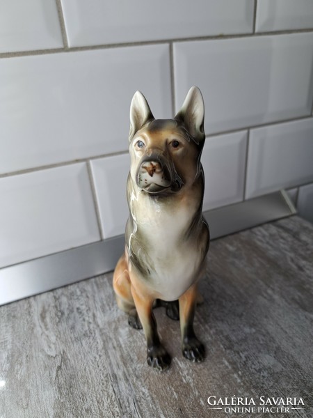 German Shepherd porcelain dog