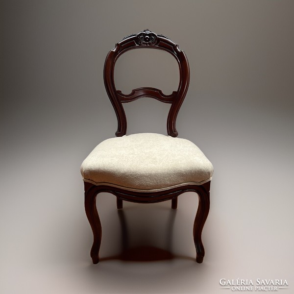 4 db antik stílusú támlás szék egyben vagy kettesével