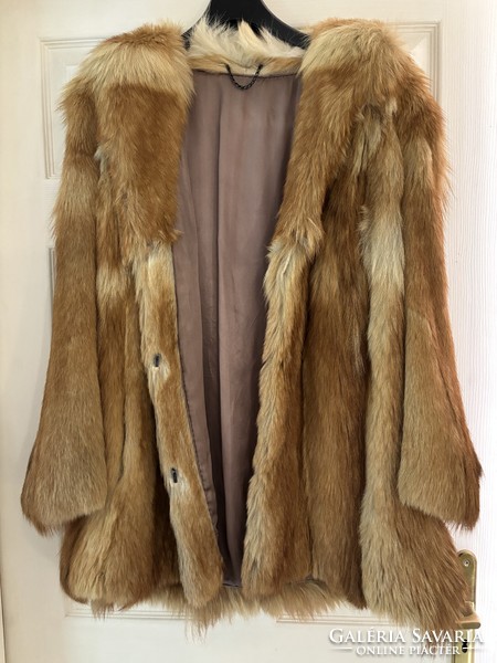 Real fox fur, fur coat 38/m