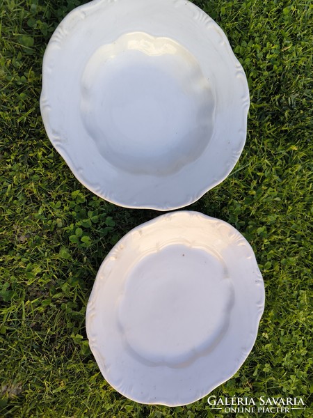 Zsolnay porcelain deep plate 3 pcs + 1 small plate for sale!