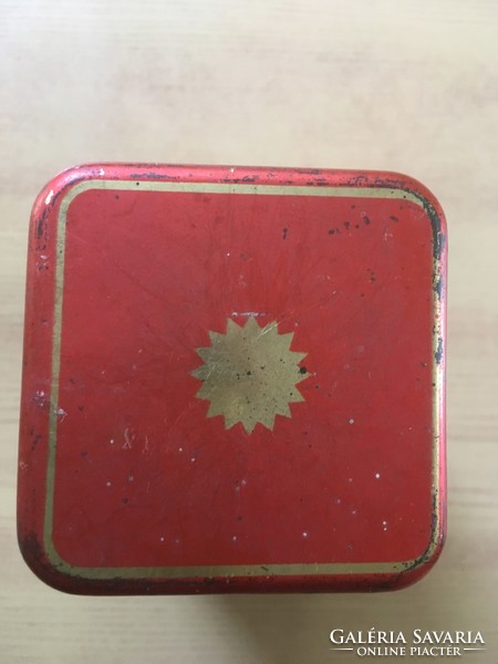 Old Ceylon tea metal box