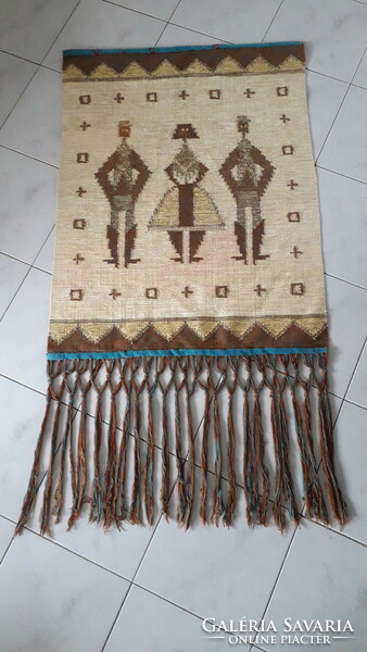 Retro handmade wool woven wall protector 75x140cm.