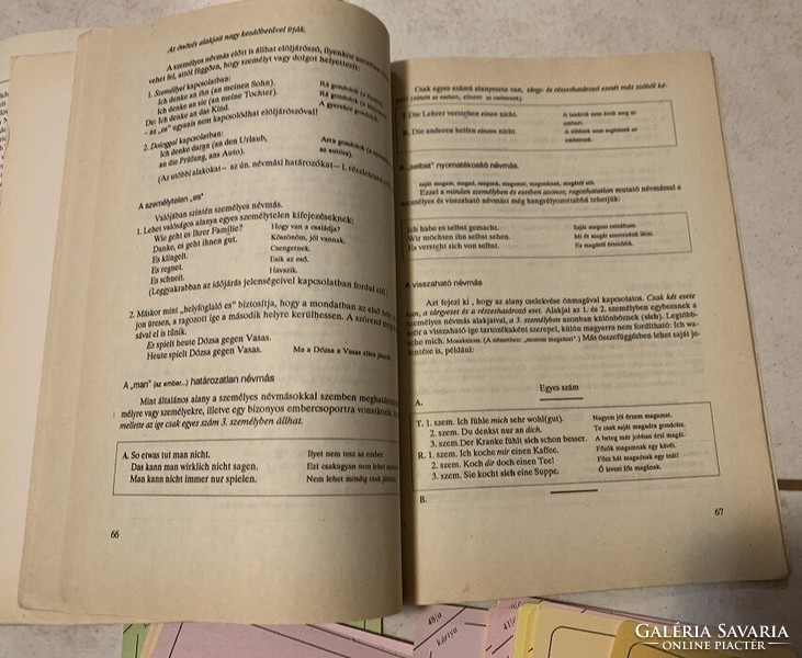 Német nyelvi oktatócsomag, oktatókártya - em Brückenkurs Arbeitsbuch, német nyelvtan alapfokon
