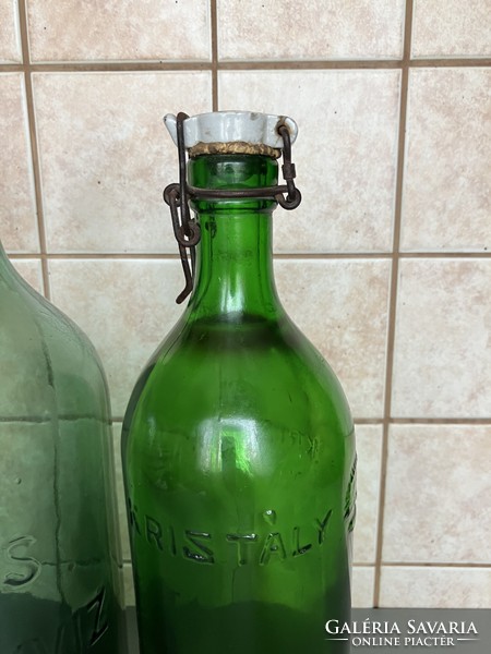 Antik ásványvizes palack 2db!