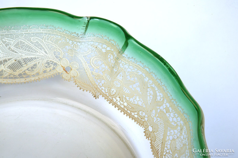 Bottacin venezia murano Venetian lace glass serving bowl, xx. No. Beginning