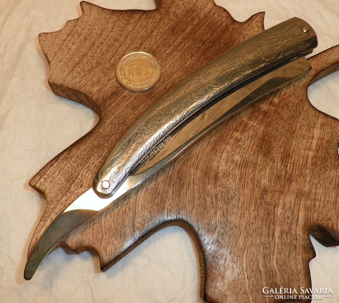 Brutal big Böker magnum razor, uncut, from a collection