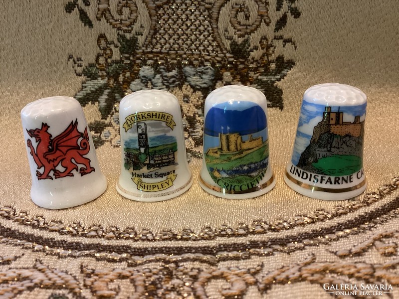 English porcelain thimbles