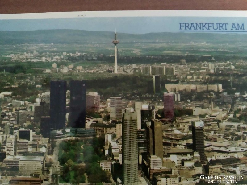Németország, Frankfurt am Main, tv torony (331 m) 1987-ból