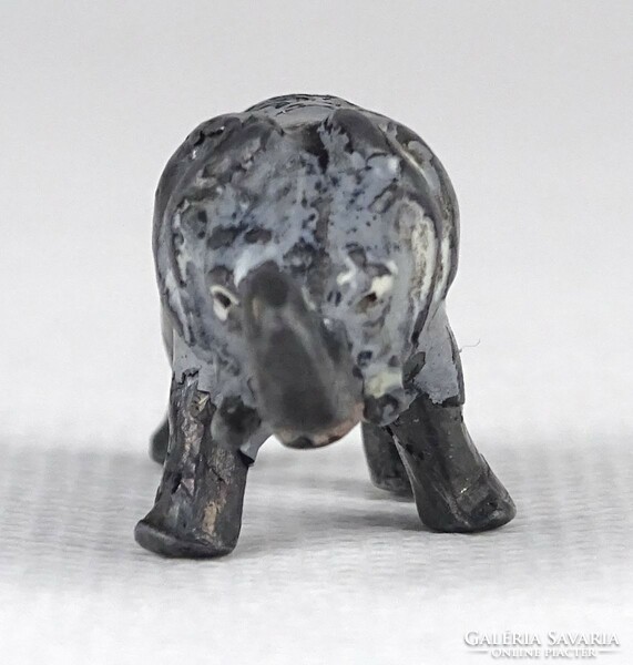 1Q100 antique mini tin elephant 1.7 X 3.9 Cm