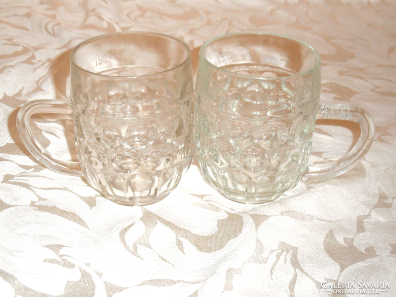 Retro glass pub beer mug (3 dl.-Es, 2 pcs.)