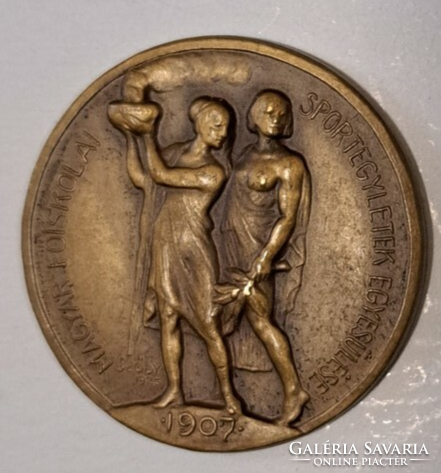 1907. Association of Hungarian College Sports Associations 1940 championship medal downhill 1940 sports medal (41)