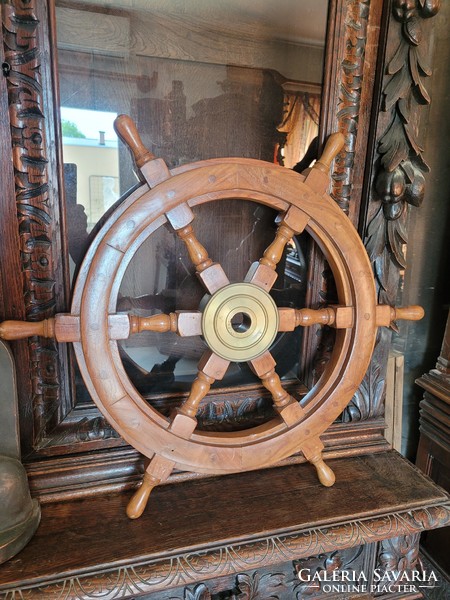 Antique walnut boat rudder