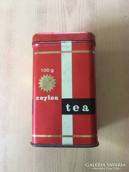 Régi Ceylon tea fém doboz
