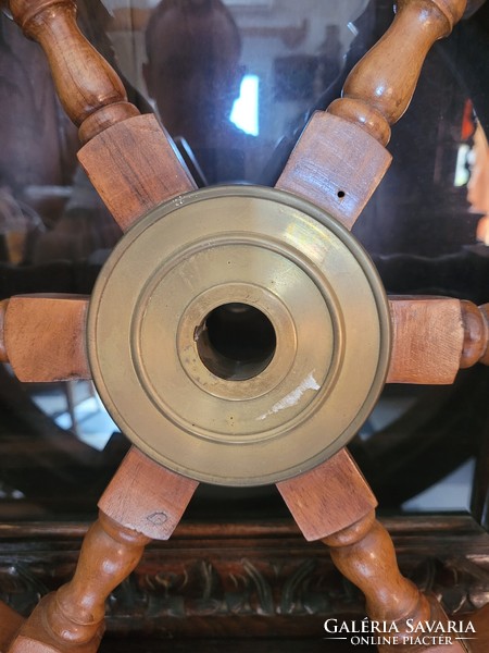 Antique walnut boat rudder