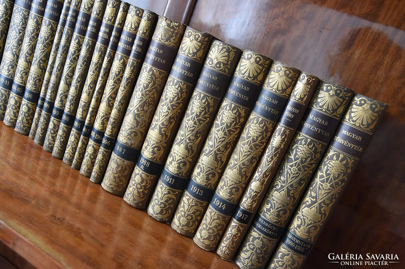 30 volumes - Hungarian law library - corpus juris hungarici 1000–1895 (–1917) millennium commemorative edition.