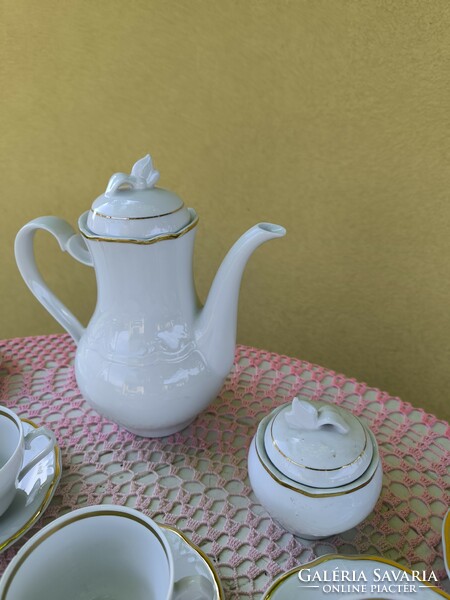 Royal porcelain coffee set with 6 cake plates for sale!