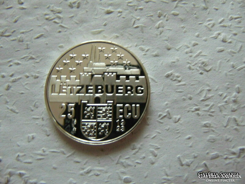 Luxemburg ezüst 25 ecu 1993 PP 22.90 gramm