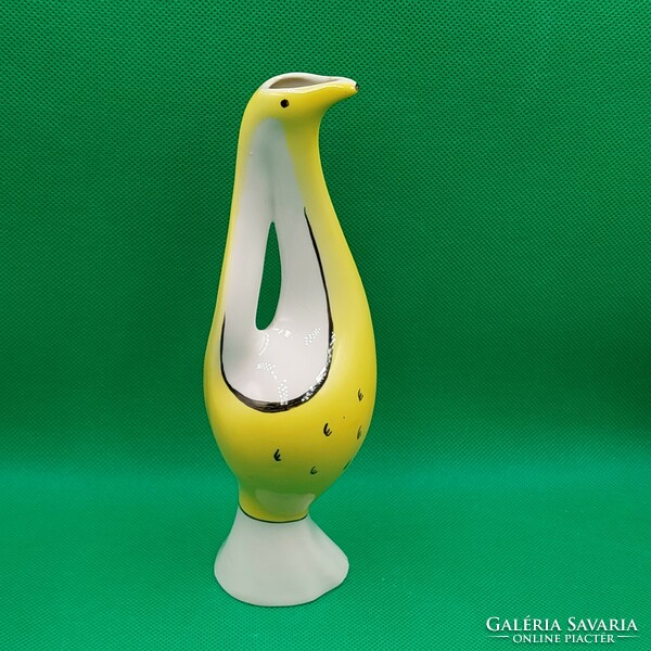 Brutalist modern art deco style bird vase