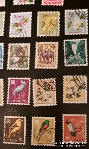 Uganda small size stamps 15-1
