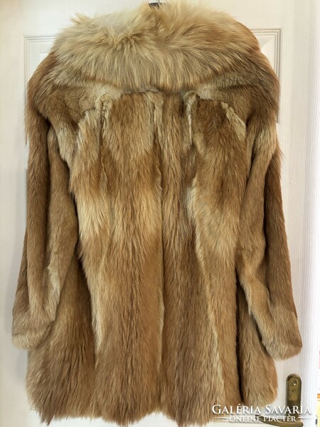 Real fox fur, fur coat 38/m