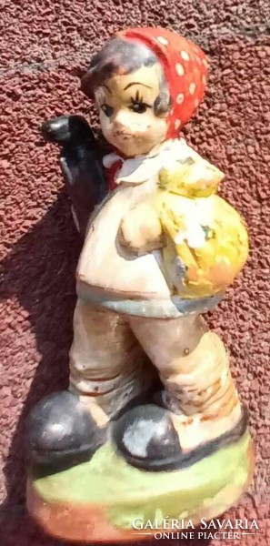 Antik kerámia figura - kislány