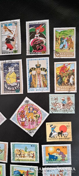 Fairytale world of Mongolia stamps sealed 1.