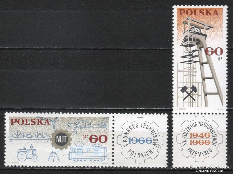 Postal clean Polish 0105 mi 1653-1654 EUR 0.80