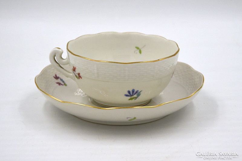 1 Herend cup + saucer, xx. Center of No