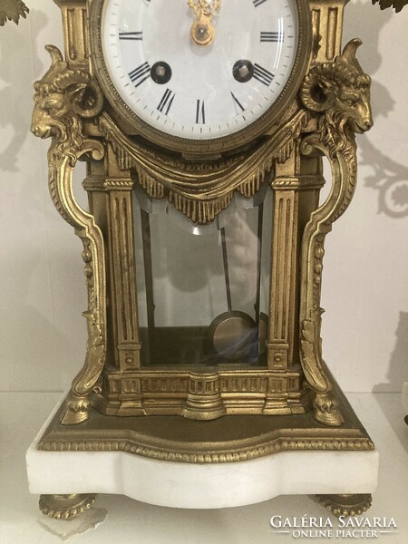 Antique French mantel clock set c1880!
