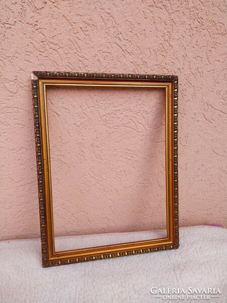 Gilded, old wooden photo frames /3 pcs/
