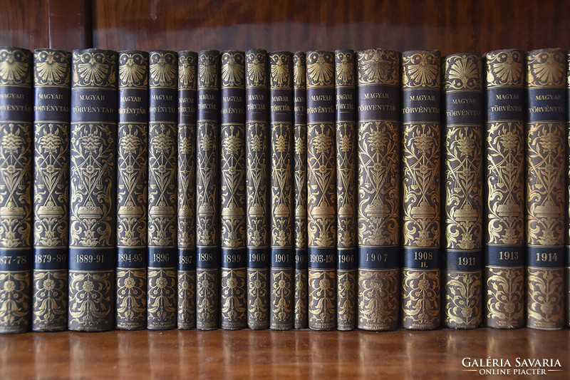 30 volumes - Hungarian law library - corpus juris hungarici 1000–1895 (–1917) millennium commemorative edition.